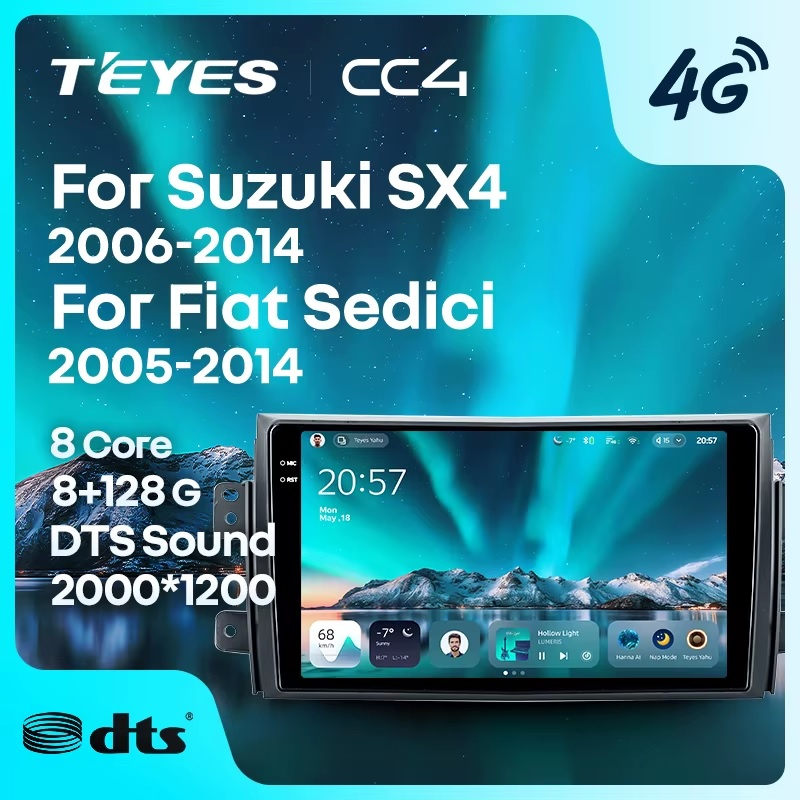 Teyes cc4 для Suzuki SX-4 2006-2014 Teyes cc4 для Suzuki SX-4 2006-2014