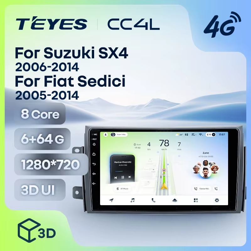Teyes cc4L для Suzuki SX-4 2006-2014 Teyes cc4L для Suzuki SX-4 2006-2014