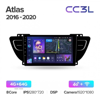 Teyes cc3L ��� Geely Atlas 2016-2020