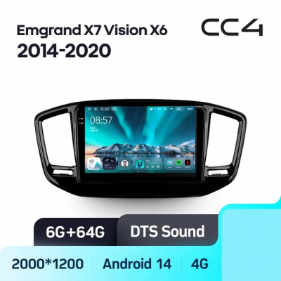 Teyes cc4 ��� Geely Emgrand X7 2014-2020