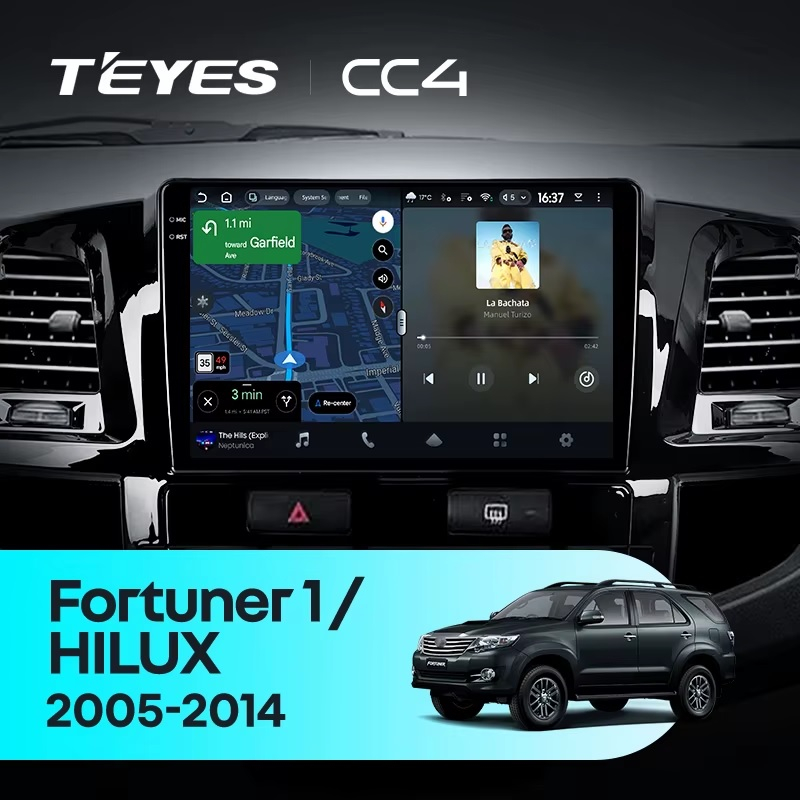 Teyes cc4 для Toyota Hilux Fortuner 2008-2014 Teyes cc4 для Toyota Hilux Fortuner 2008-2014