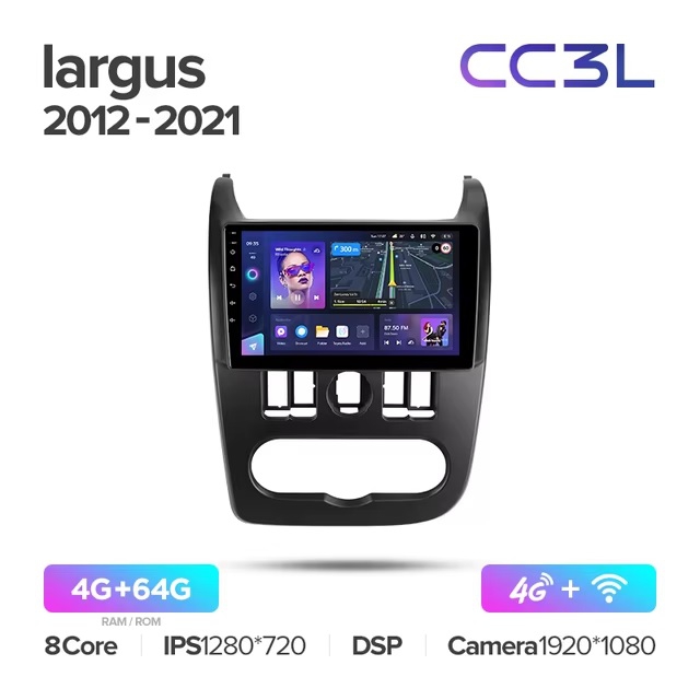 Teyes cc3L 4/64 для Лада Ларгус Teyes cc3L 4/64 для Лада Ларгус