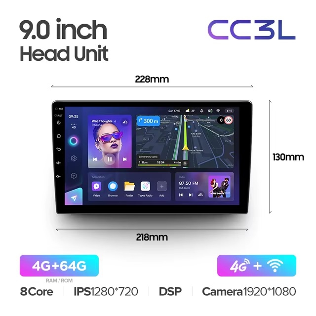 Teyes cc3L 4/64 для Лада Искра Teyes cc3L 4/64 для Лада Искра