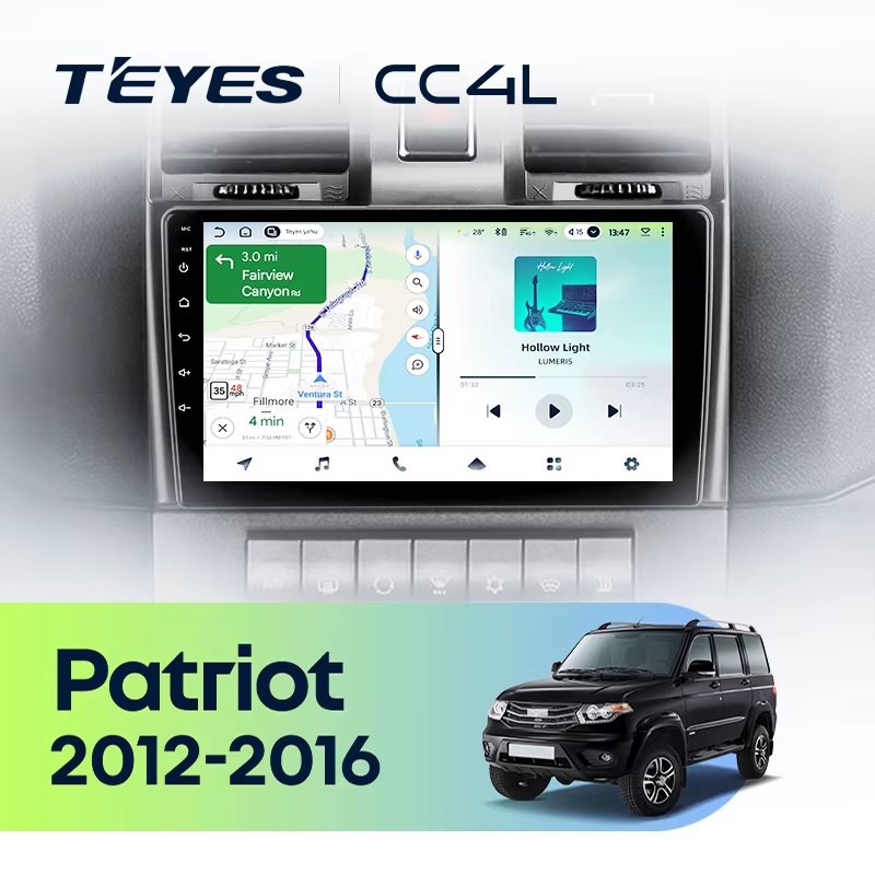 Teyes cc4L для УАЗ Патриот 2012-2016 Teyes cc4L для УАЗ Патриот 2012-2016
