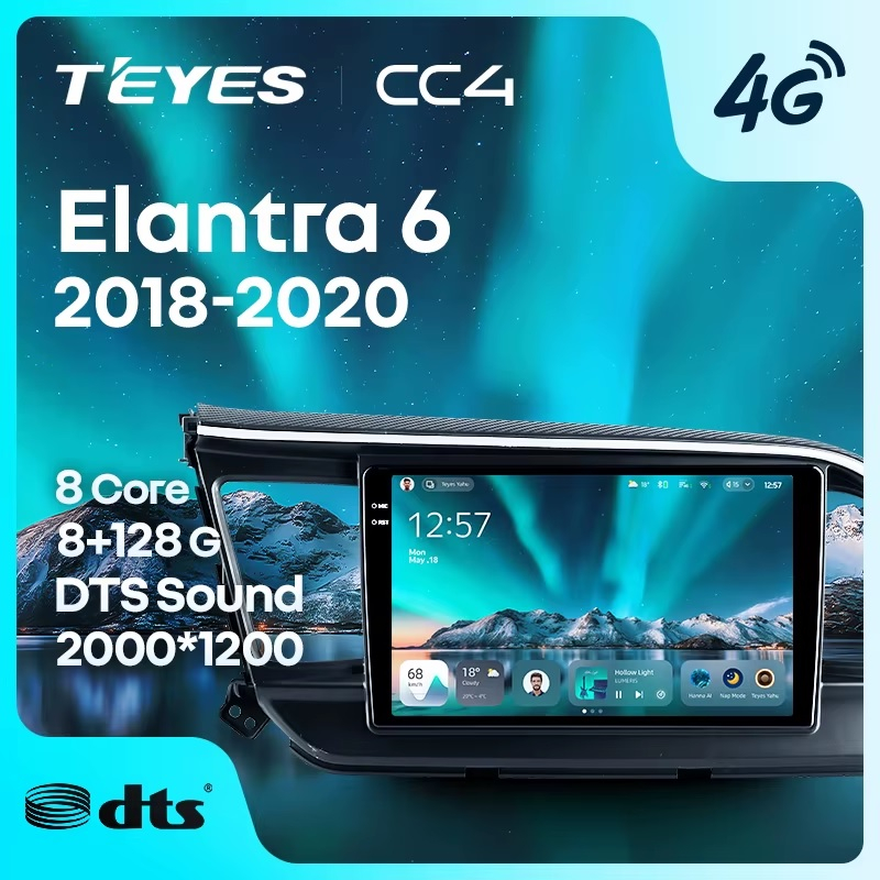 Teyes cc4 ��� Hyundai Elantra 2018-2020