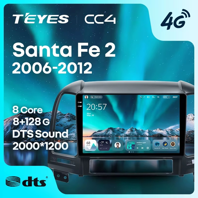 Teyes cc4 ��� Hyundai Santa Fe 2006-2012