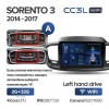 Teyes cc3L WiFi 2+32  KIA Sorento Prime 2014-2017