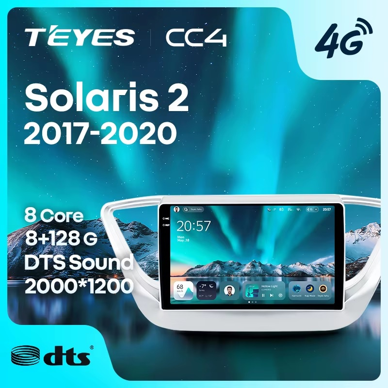 Teyes cc4 для Hyundai Solaris 2017+ Teyes cc4 для Hyundai Solaris 2017+