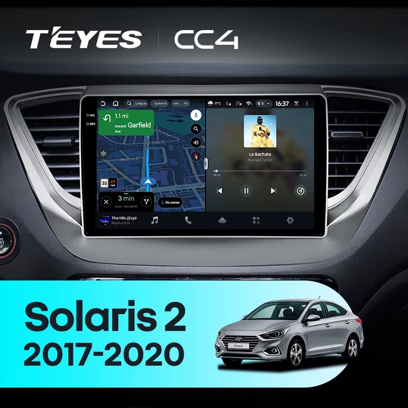 Teyes cc4 для Hyundai Solaris 2017+ Teyes cc4 для Hyundai Solaris 2017+