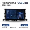 Teyes cc3L WiFi 2+32  Toyota Highlander 2013-2018