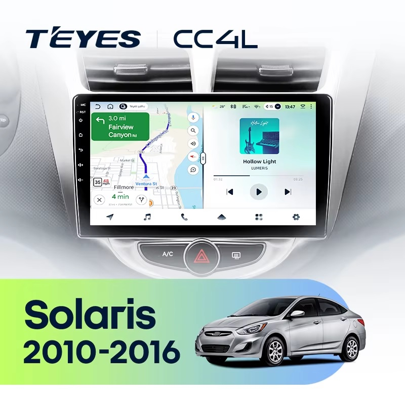 Teyes cc4L для Hyundai Solaris 2010-2016 Teyes cc4L для Hyundai Solaris 2010-2016