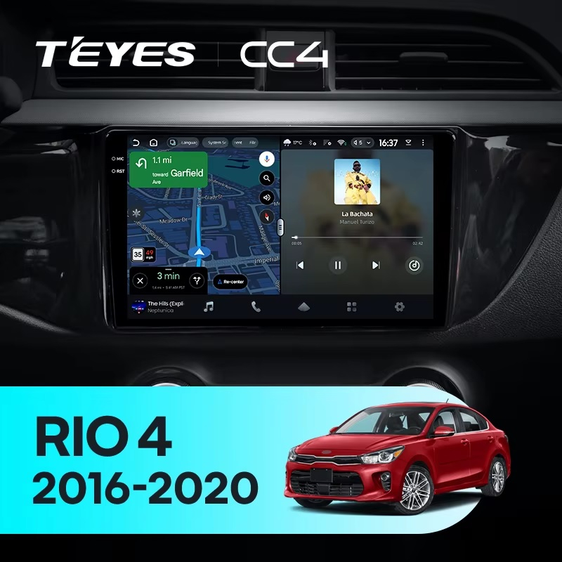 Teyes cc4 ��� KIA RIO 2016-2020