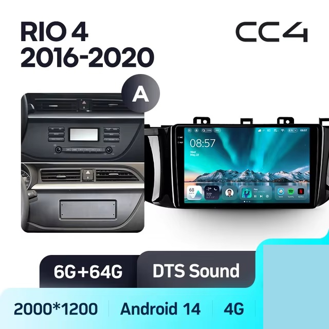 Teyes cc4 ��� KIA RIO 2016-2020