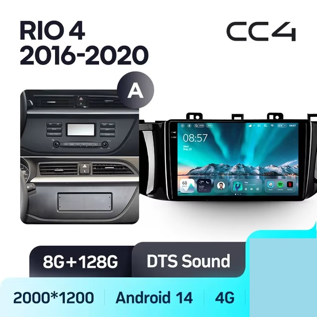 Teyes cc4 ��� KIA RIO 2016-2020