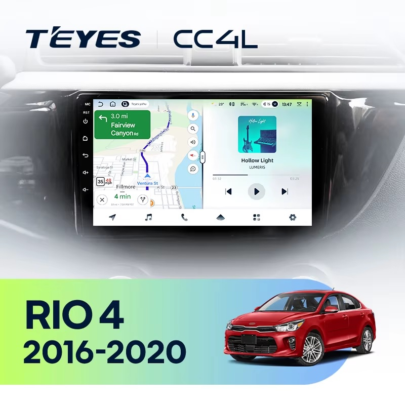 Teyes cc4L ��� KIA RIO 2016-2020