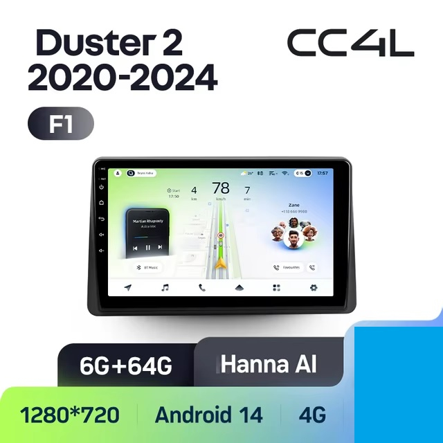 Teyes cc4L для Renault Arkana Duster 2019-2024 Teyes cc4L для Renault Arkana Duster 2019-2024