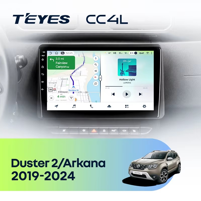 Teyes cc4L для Renault Arkana Duster 2019-2024 Teyes cc4L для Renault Arkana Duster 2019-2024
