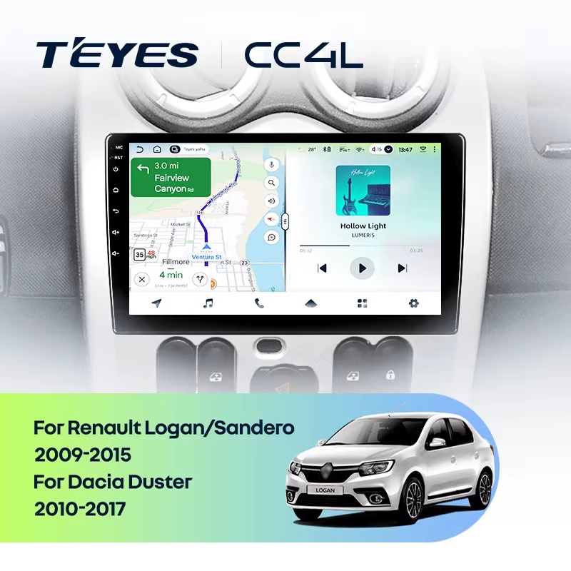 Teyes cc4L для Renault Logan Sandero 2009-2015 Teyes cc4L для Renault Logan Sandero 2009-2015
