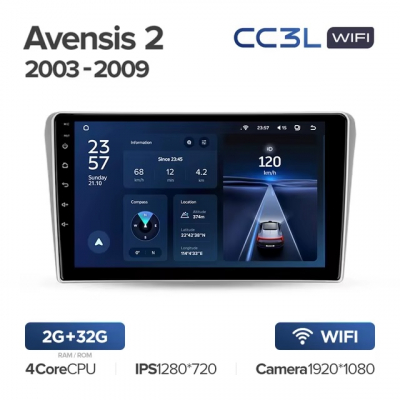 Teyes cc3L WiFi ��� Toyota Avensis 2003-2009