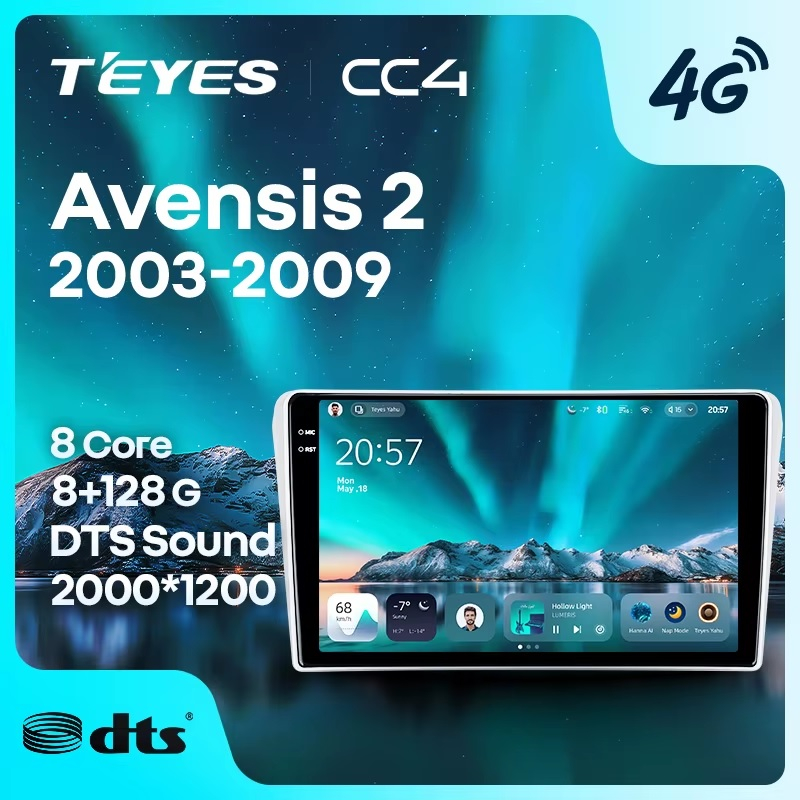 Teyes cc4 для Toyota Avensis 2003-2009 Teyes cc4 для Toyota Avensis 2003-2009