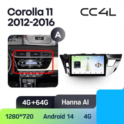 Teyes cc4L ��� Toyota Corolla 2012-2016