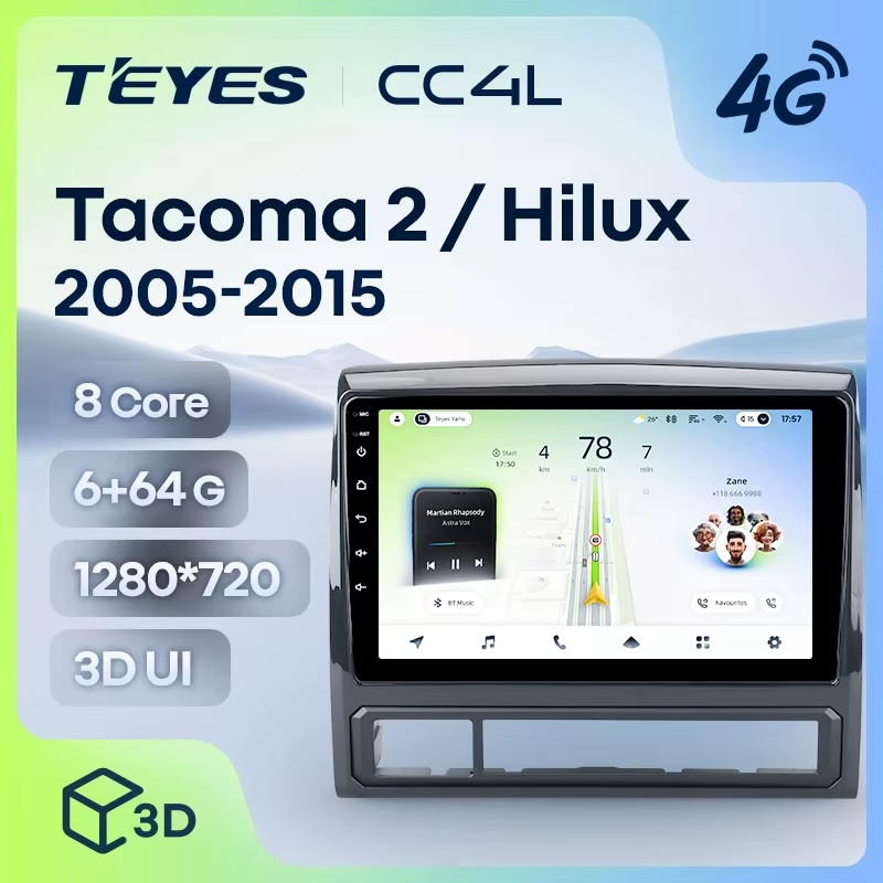 Teyes cc4L ��� Toyota Hilux 2005-2015