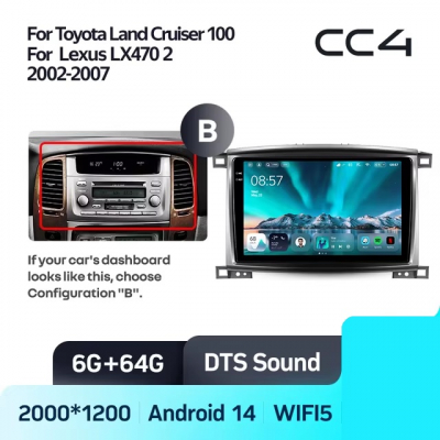 Teyes cc4 ��� Toyota Land Cruiser 100 2002-2007