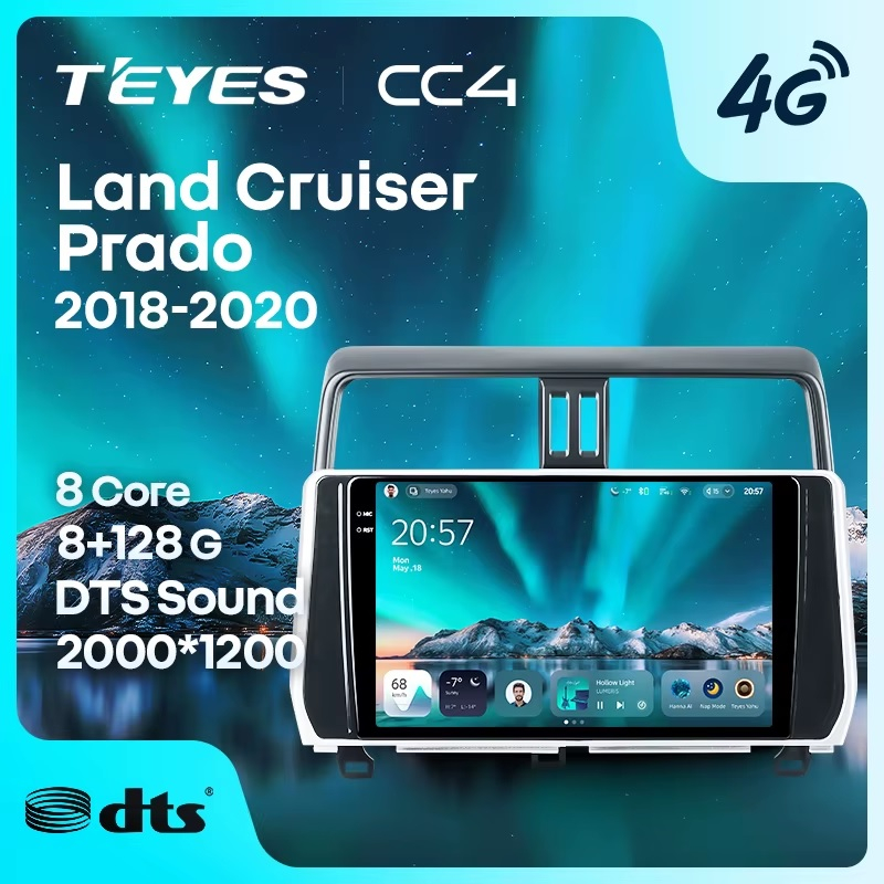 Teyes cc4 ��� Toyota Land Cruiser Prado 150 2018-2020