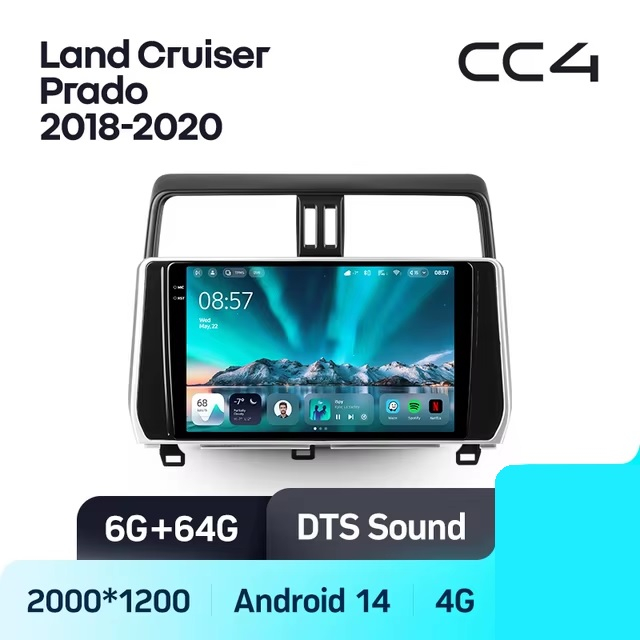 Teyes cc4 ��� Toyota Land Cruiser Prado 150 2018-2020
