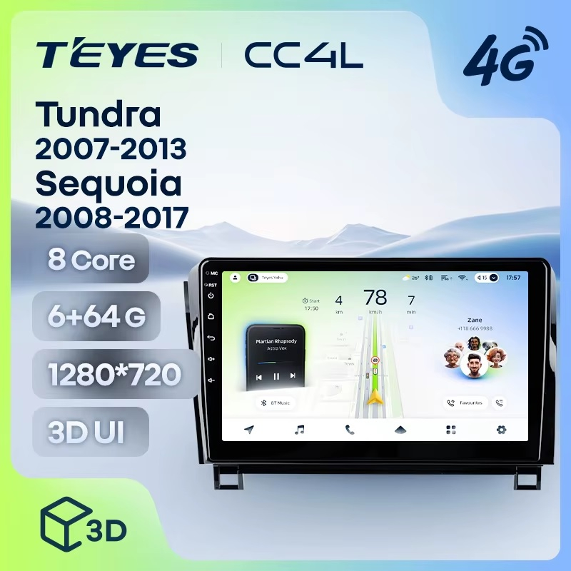 Teyes cc4L для Toyota Tundra Sequoia Teyes cc4L для Toyota Tundra Sequoia