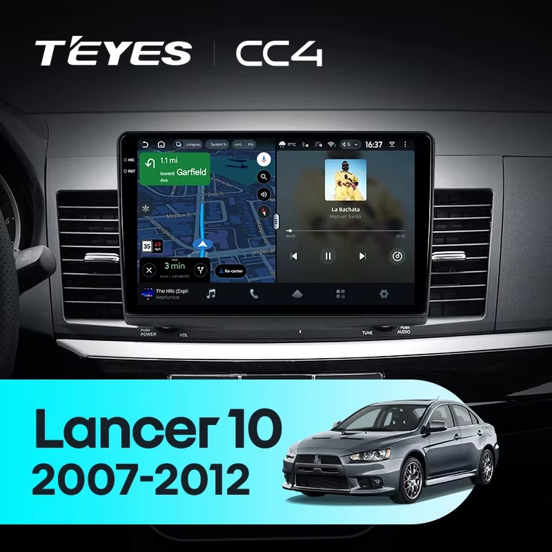 Teyes cc4 для Mitsubishi Lancer 10 2007-2012 Teyes cc4 для Mitsubishi Lancer 10 2007-2012