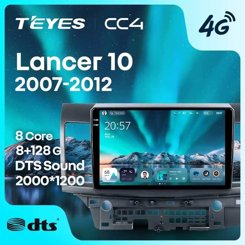 Teyes cc4 для Mitsubishi Lancer 10 2007-2012 Teyes cc4 для Mitsubishi Lancer 10 2007-2012
