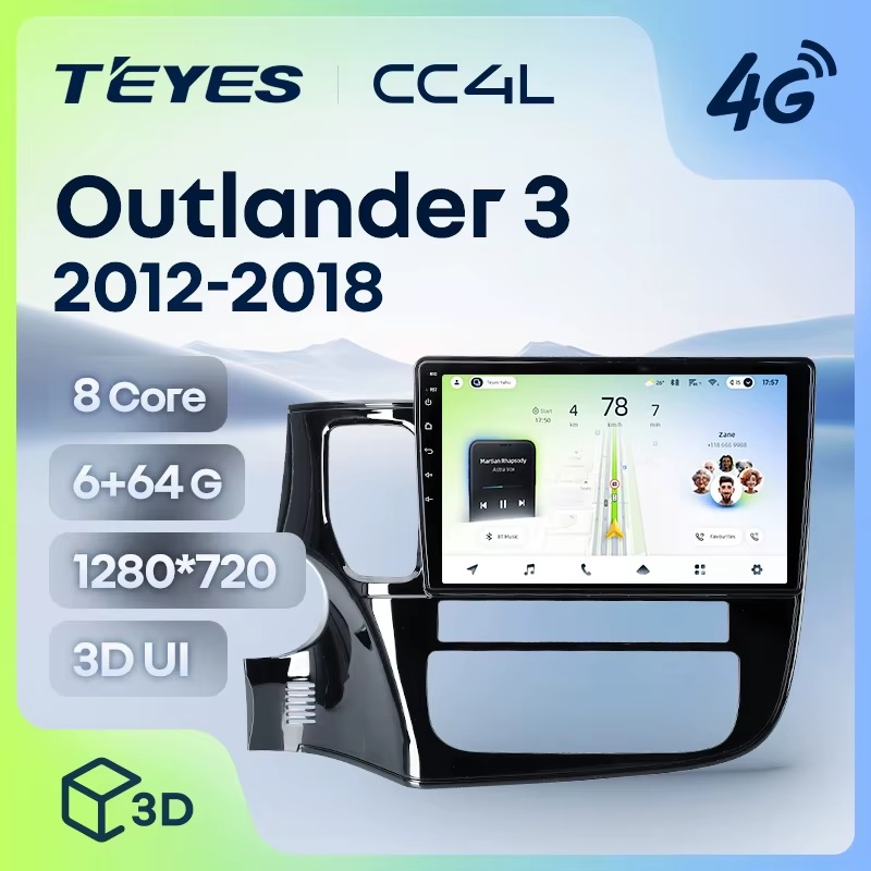 Teyes cc4L для Mitsubishi Outlander 3 2012-2018 10 Teyes cc4L для Mitsubishi Outlander 3 2012-2018 10