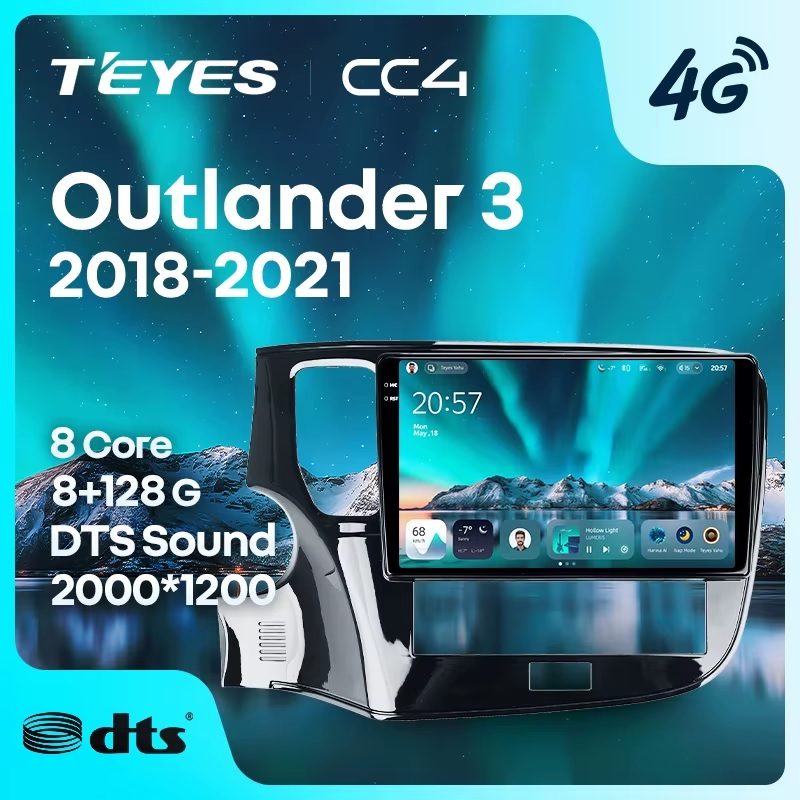 Teyes cc4 для Mitsubishi Outlander 3 2018-2021 Teyes cc4 для Mitsubishi Outlander 3 2018-2021