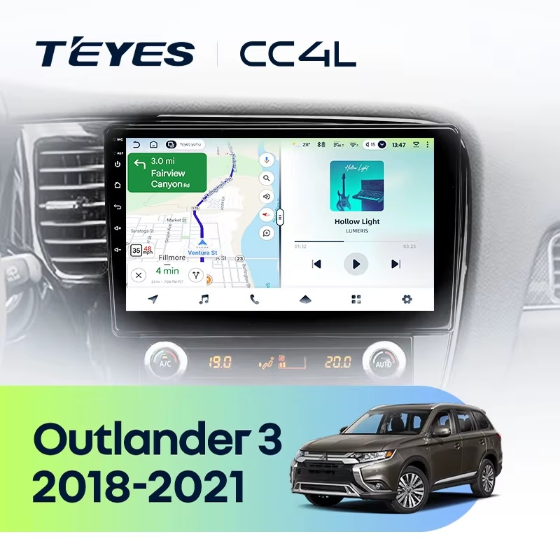 Teyes cc4L для Mitsubishi Outlander 3 2018-2021 Teyes cc4L для Mitsubishi Outlander 3 2018-2021