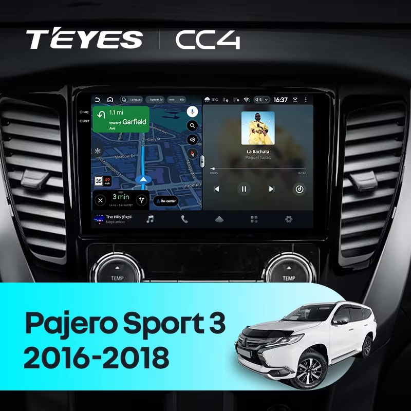 Teyes cc4 ��� Mitsubishi Pajero Sport 2016-2018