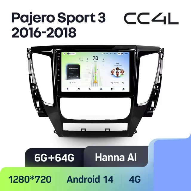 Teyes cc4L для Mitsubishi Pajero Sport 2016-2018 Teyes cc4L для Mitsubishi Pajero Sport 2016-2018