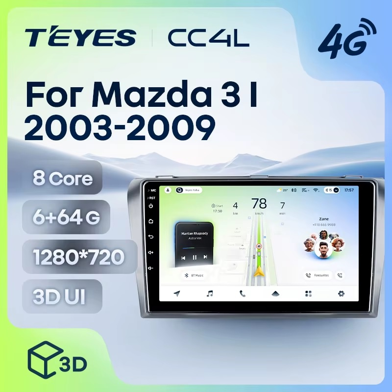 Teyes cc4L для Mazda 3 2003-2009 Teyes cc4L для Mazda 3 2003-2009