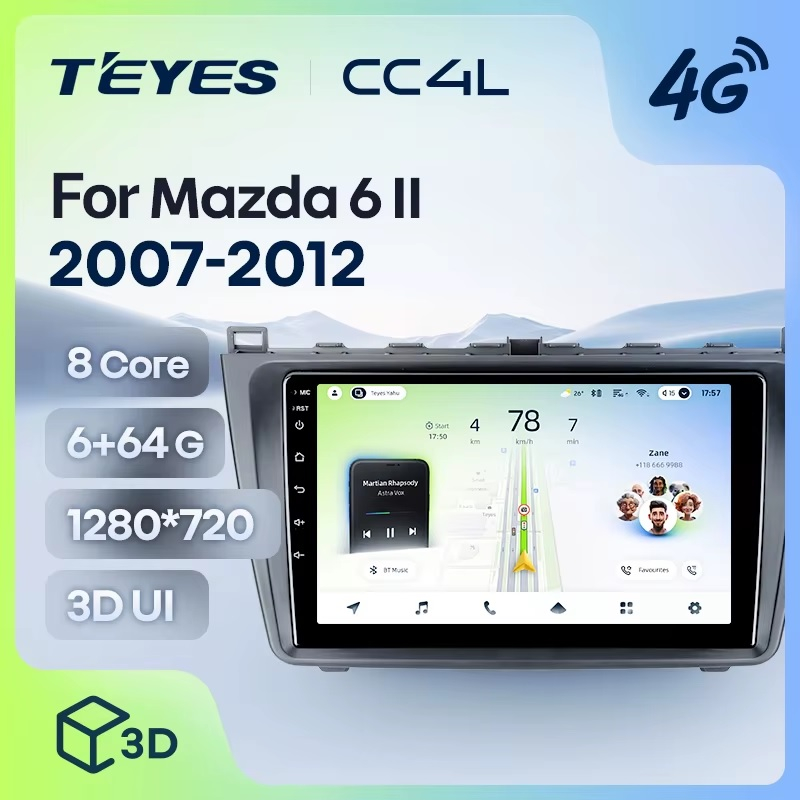 Teyes cc4L ��� Mazda 6 2007-2012