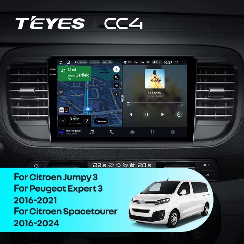 Teyes cc4 для Citroen Jumpy Peugeot Expert Teyes cc4 для Citroen Jumpy Peugeot Expert