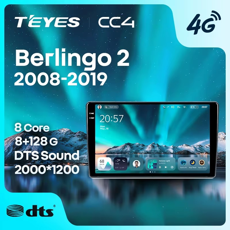 Teyes cc4 для Citroen Berlingo 2008-2019 Teyes cc4 для Citroen Berlingo 2008-2019