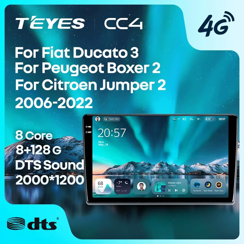 Teyes cc4 для Ducato Boxer Jumper Teyes cc4 для Ducato Boxer Jumper