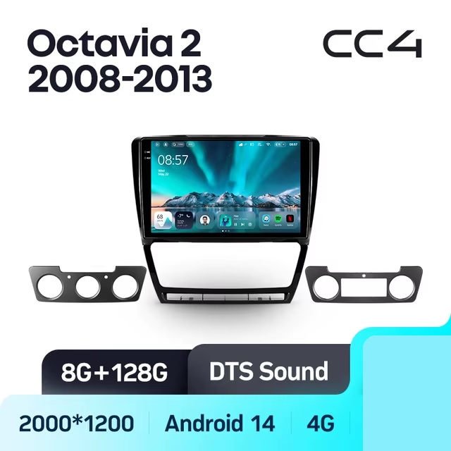 Teyes cc4 для Skoda Octavia 2008-2013 Teyes cc4 для Skoda Octavia 2008-2013