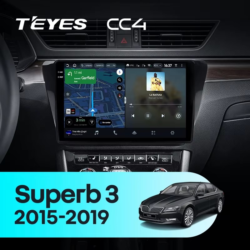 Teyes cc4 для Skoda Superb 2015-2019 Teyes cc4 для Skoda Superb 2015-2019