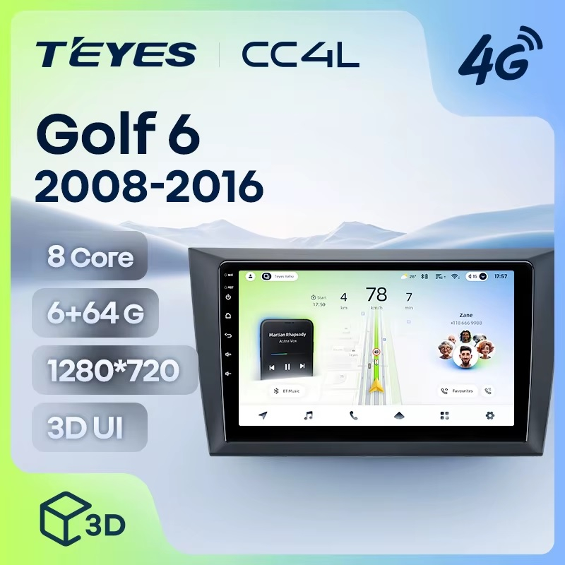 Teyes cc4L для VW Golf 2008-2016 Teyes cc4L для VW Golf 2008-2016