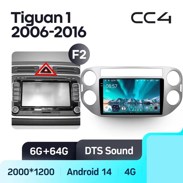 Teyes cc4 для VW Tiguan 2006-2016 Teyes cc4 для VW Tiguan 2006-2016