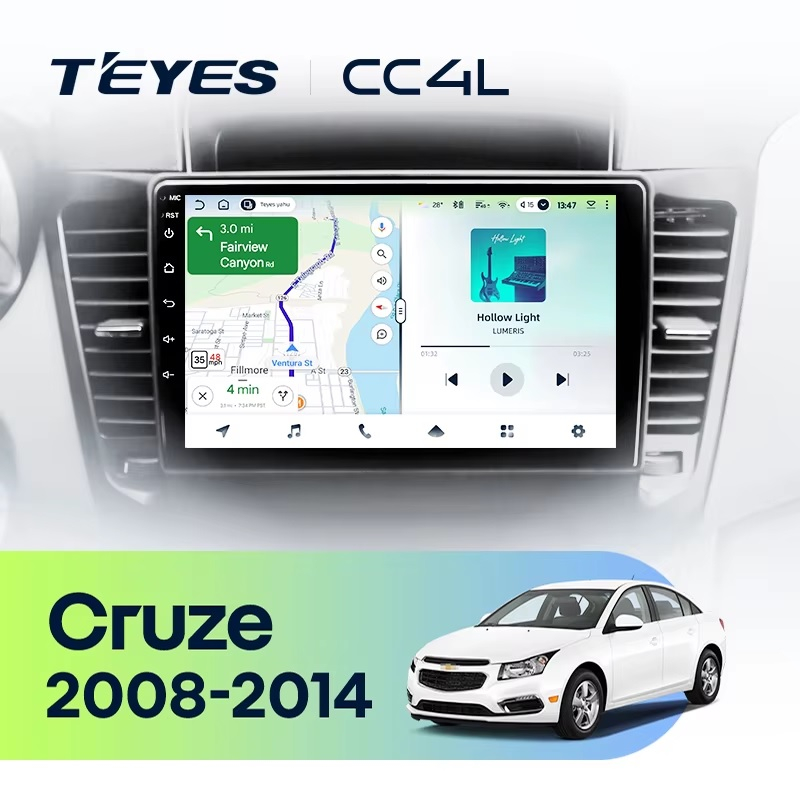 Teyes cc4L для Chevrolet Cruze 2008-2014 Teyes cc4L для Chevrolet Cruze 2008-2014