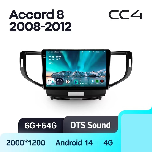 Teyes cc4 для Honda Accord 2008-2012 Teyes cc4 для Honda Accord 2008-2012