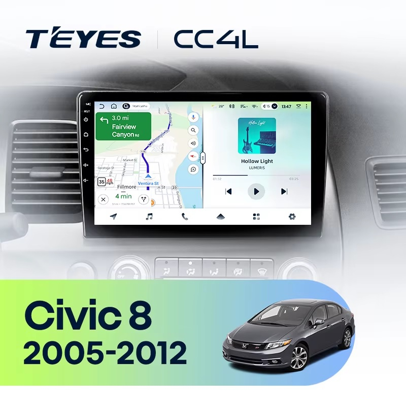 Teyes cc4L для Honda Civic 2005-2012 Teyes cc4L для Honda Civic 2005-2012