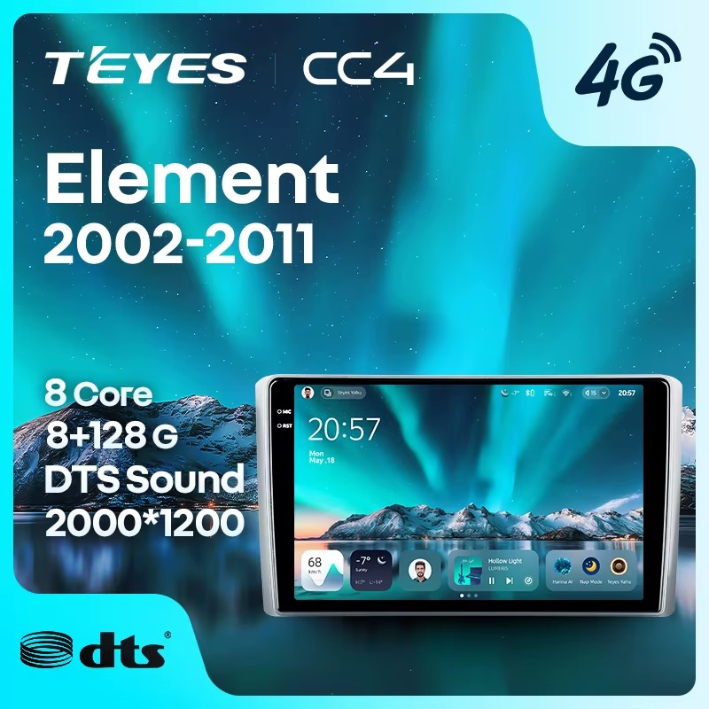 Teyes cc4 для Honda Element 2002-2011 Teyes cc4 для Honda Element 2002-2011